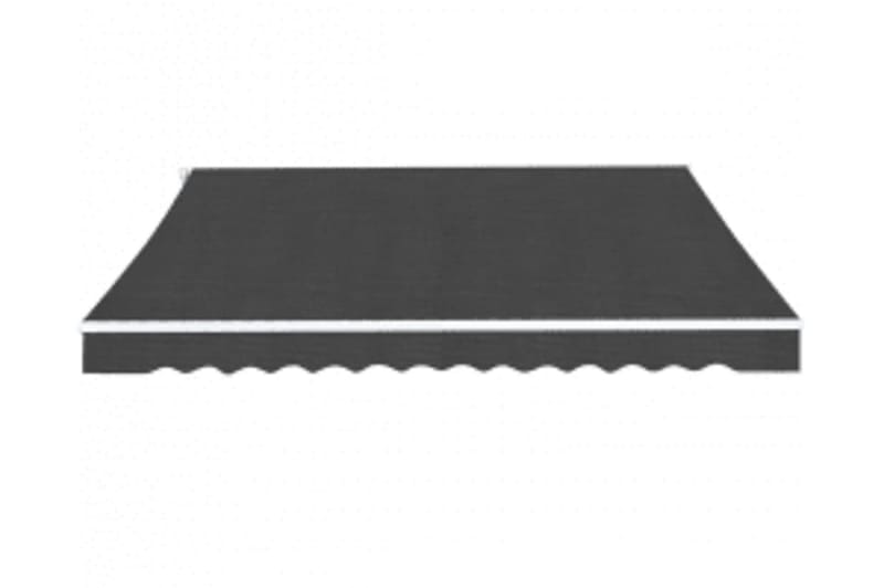 Foldbar markise manuell 600 cm antrasitt - Hagemøbler - Solbeskyttelse - Markiser - Balkongmarkise