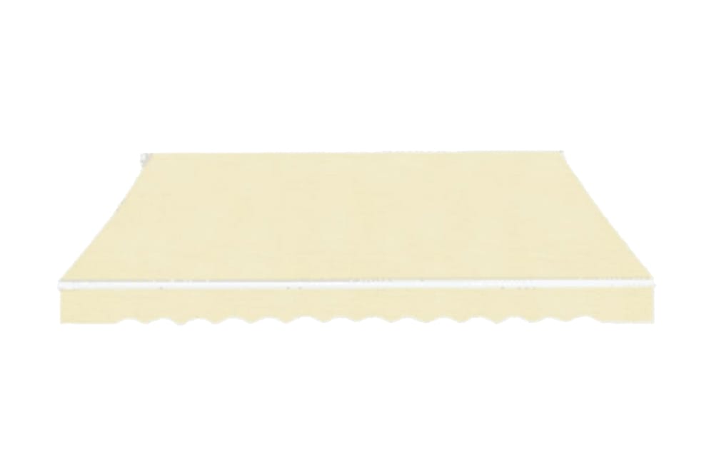 Foldbar markise manuell 600 cm kremhvit - Hagemøbler - Solbeskyttelse - Markiser - Balkongmarkise