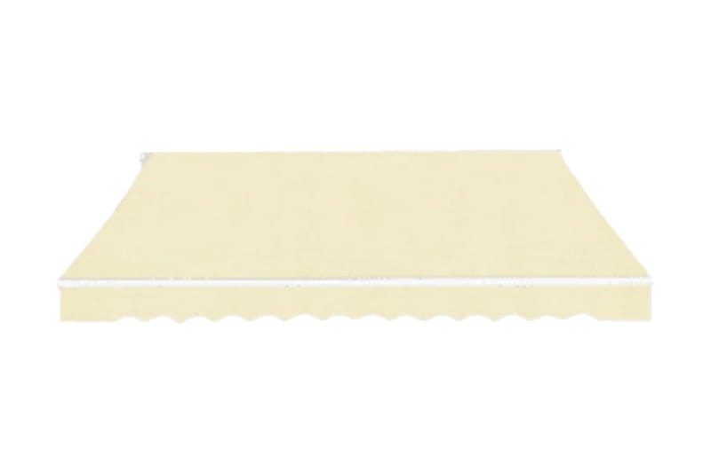 Foldbar markise manuell 600 cm kremhvit - Hagemøbler - Solbeskyttelse - Markiser - Balkongmarkise