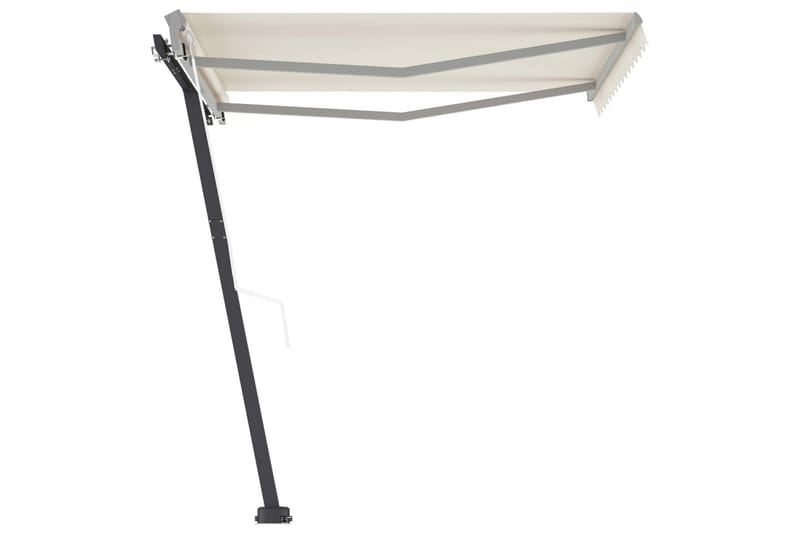 Frittstående automatisk markise 300x250 cm kremhvit - Krem - Hagemøbler - Solbeskyttelse - Markiser - Balkongmarkise