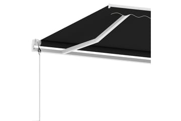 Frittstående automatisk markise 350x250 cm antrasitt - Antrasittgrå - Hagemøbler - Solbeskyttelse - Markiser - Balkongmarkise