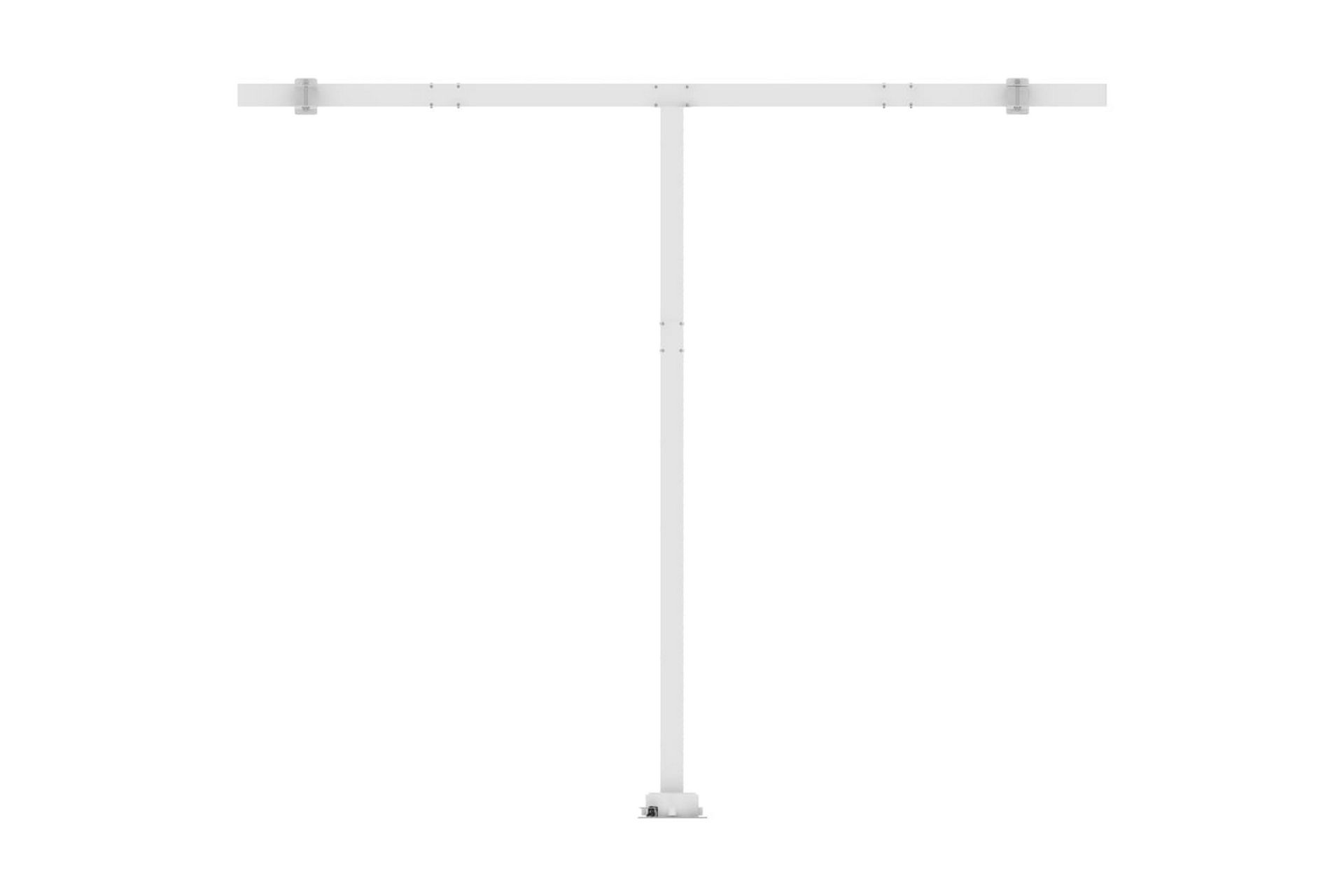 Frittstående automatisk markise 350x250 cm kremhvit - Krem - Hagemøbler - Solbeskyttelse - Markiser - Balkongmarkise