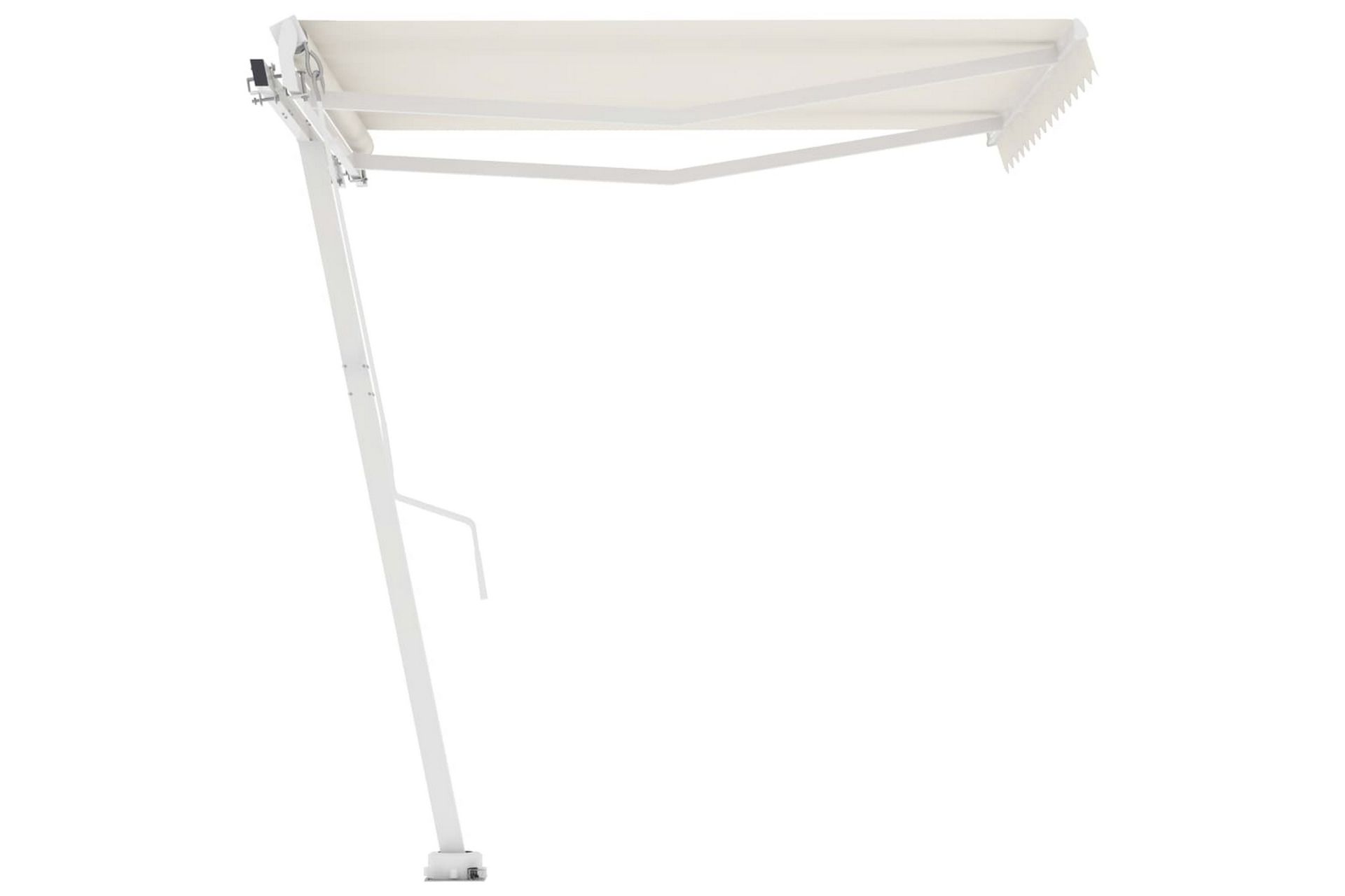 Frittstående automatisk markise 350x250 cm kremhvit - Krem - Hagemøbler - Solbeskyttelse - Markiser - Balkongmarkise