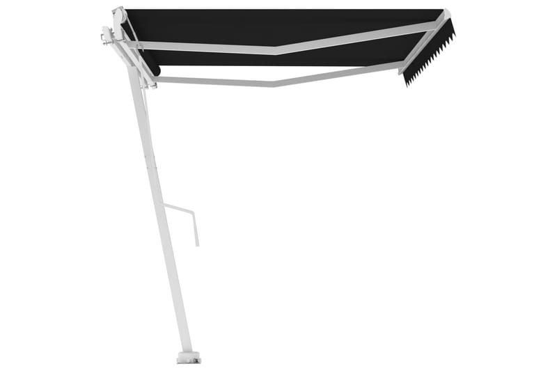 Frittstående automatisk markise 450x300 cm antrasitt - Antrasittgrå - Hagemøbler - Solbeskyttelse - Markiser - Balkongmarkise