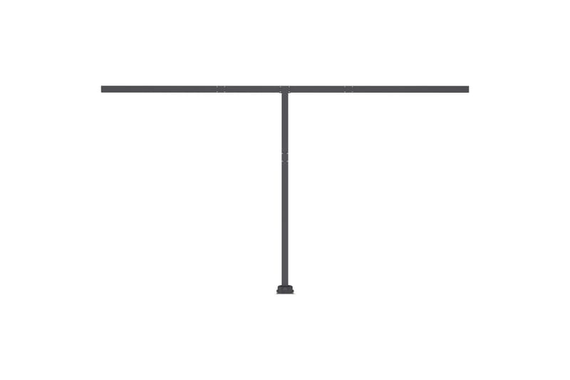 Frittstående automatisk markise 450x300 cm kremhvit - Krem - Hagemøbler - Solbeskyttelse - Markiser - Balkongmarkise
