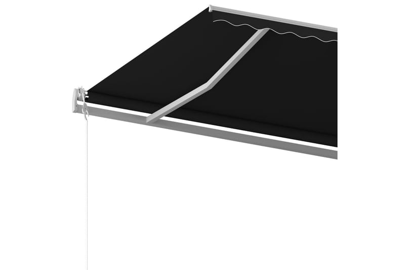 Frittstående automatisk markise 500x300 cm antrasitt - Antrasittgrå - Hagemøbler - Solbeskyttelse - Markiser - Balkongmarkise