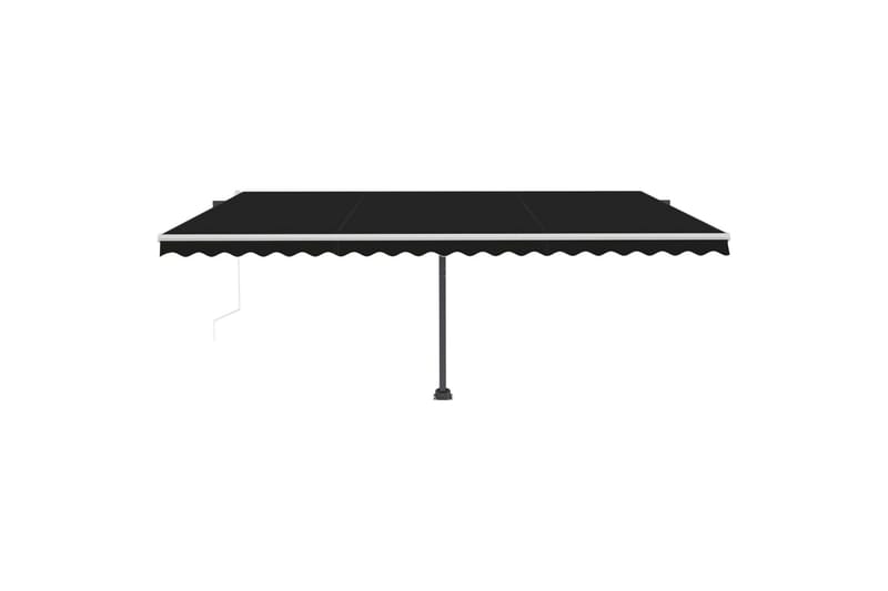 Frittstående automatisk markise 500x300 cm antrasitt - Antrasittgrå - Hagemøbler - Solbeskyttelse - Markiser - Balkongmarkise
