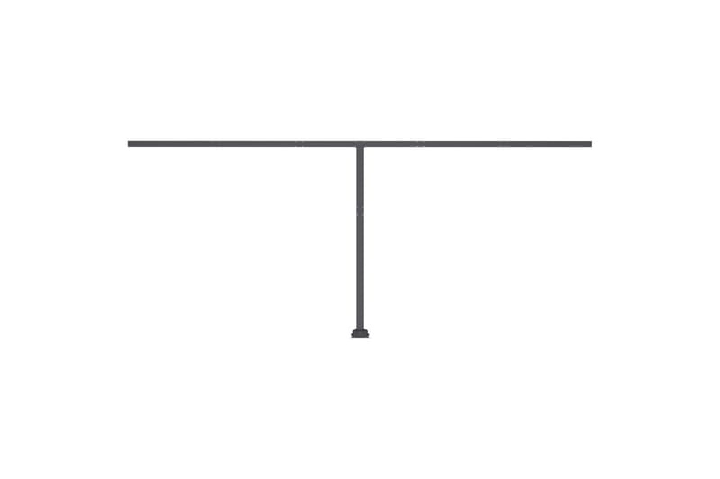 Frittstående automatisk markise 500x300 cm kremhvit - Krem - Hagemøbler - Solbeskyttelse - Markiser - Balkongmarkise