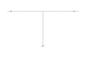 Frittstående automatisk markise 600x300 cm kremhvit - Krem - Hagemøbler - Solbeskyttelse - Markiser - Balkongmarkise
