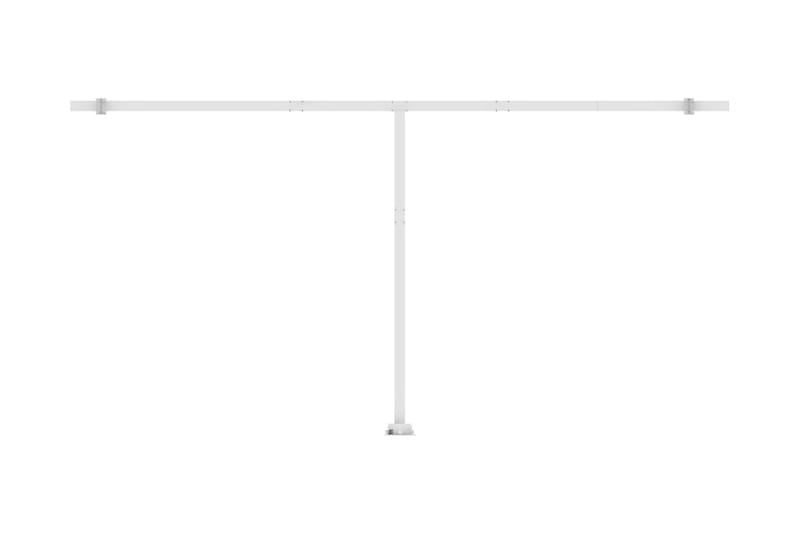 Frittstående automatisk markise 600x300 cm kremhvit - Krem - Hagemøbler - Solbeskyttelse - Markiser - Balkongmarkise