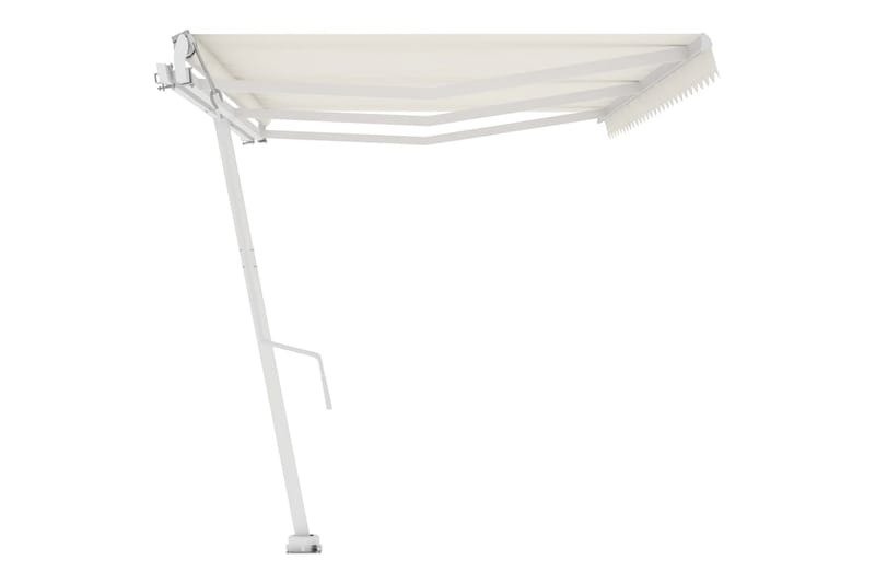 Frittstående automatisk markise 600x300 cm kremhvit - Krem - Hagemøbler - Solbeskyttelse - Markiser - Balkongmarkise