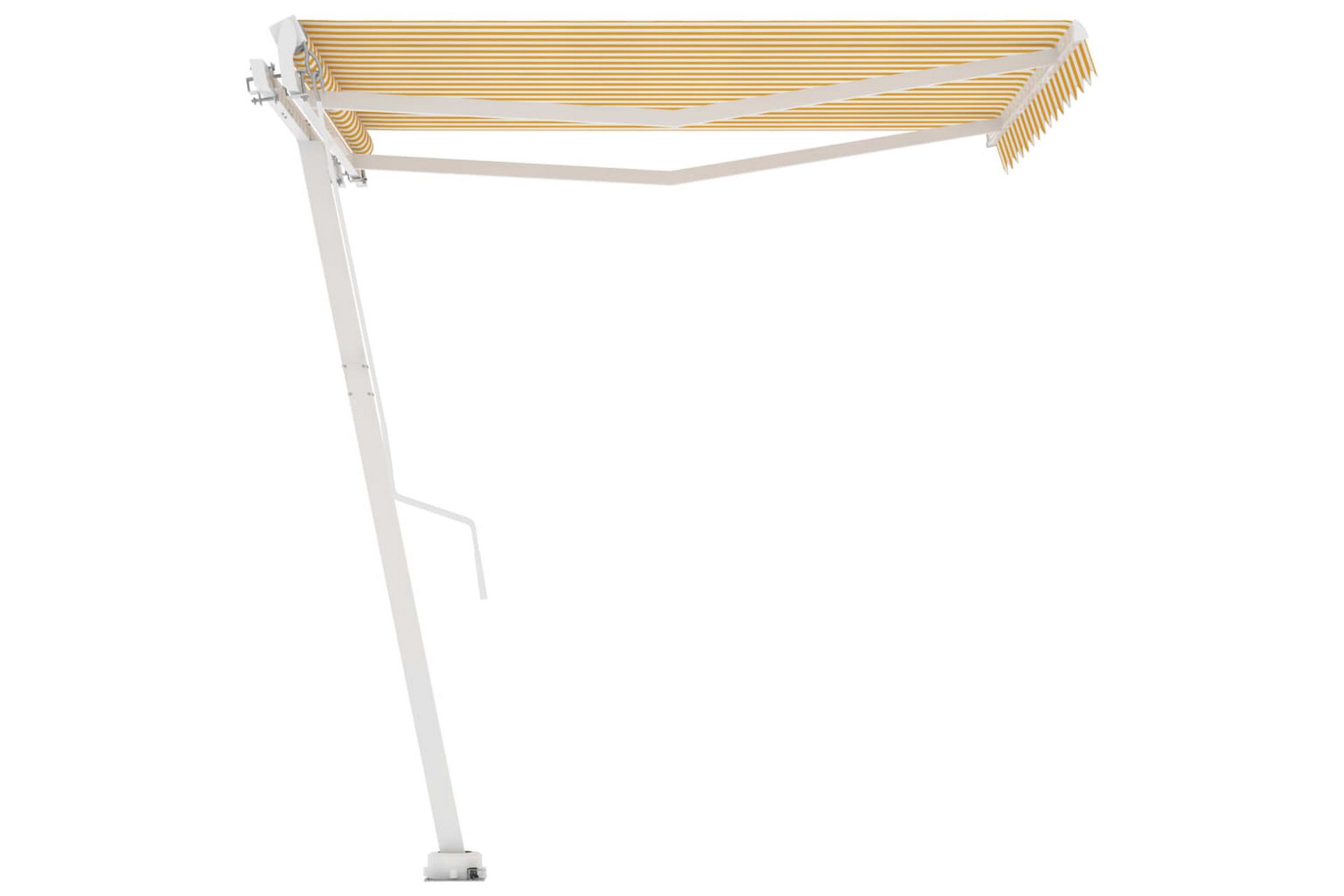 Frittstående manuell uttrekkbar markise 300x250 cm - Gul - Hagemøbler - Solbeskyttelse - Markiser - Balkongmarkise
