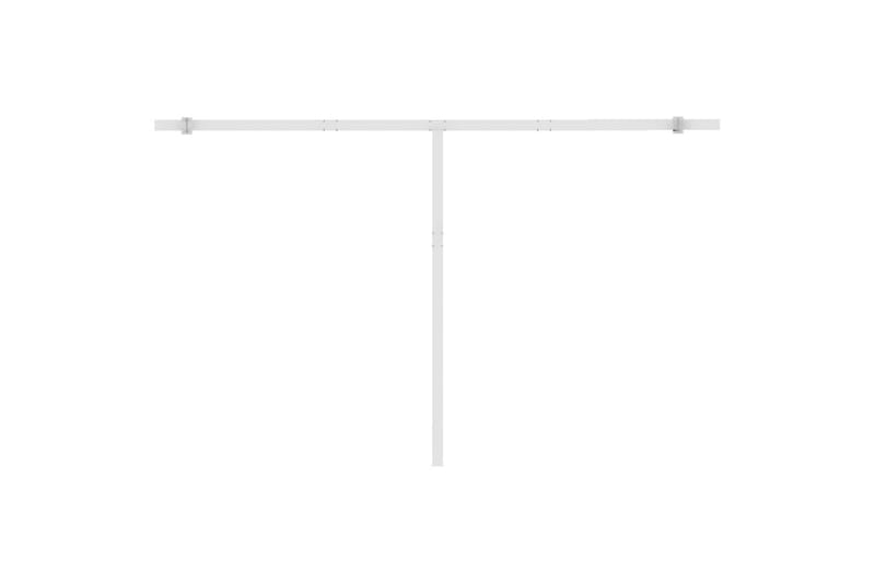 Frittstående manuell uttrekkbar markise 400x350 cm kremhvit - Krem - Balkongmarkise - Markiser - Terrassemarkise