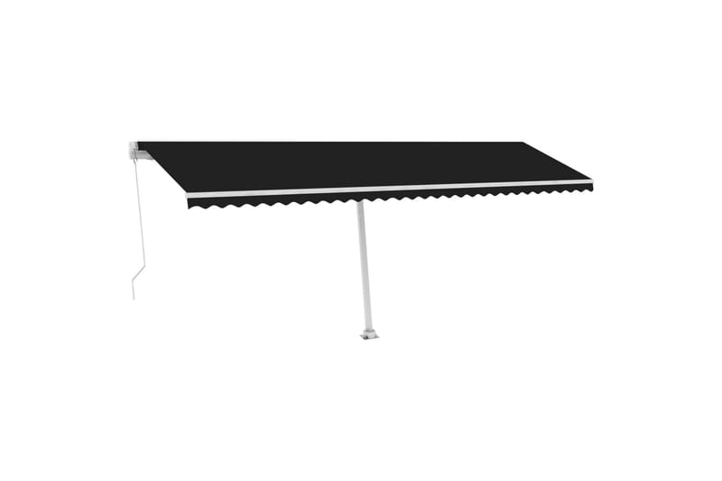 Frittstående manuell uttrekkbar markise 600x300 cm antrasitt - Antrasittgrå - Hagemøbler - Solbeskyttelse - Markiser - Balkongmarkise