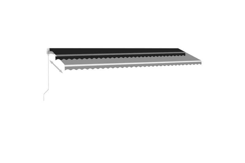 Frittstående manuell uttrekkbar markise 600x300 cm antrasitt - Antrasittgrå - Hagemøbler - Solbeskyttelse - Markiser - Balkongmarkise