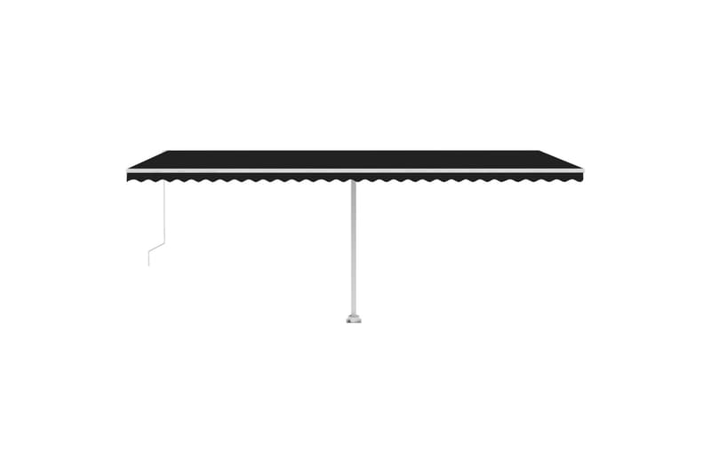 Frittstående manuell uttrekkbar markise 600x300 cm antrasitt - Antrasittgrå - Hagemøbler - Solbeskyttelse - Markiser - Balkongmarkise
