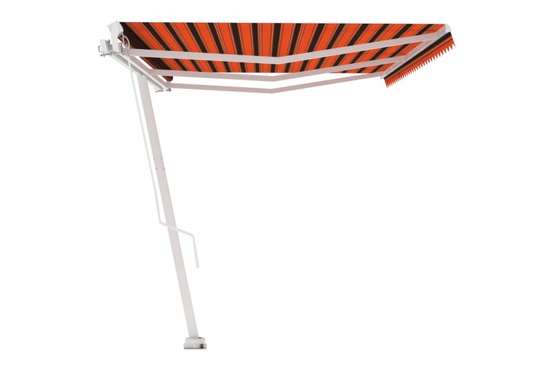 Frittstående manuell uttrekkbar markise 600x300 cm - Oransj - Hagemøbler - Solbeskyttelse - Markiser - Balkongmarkise