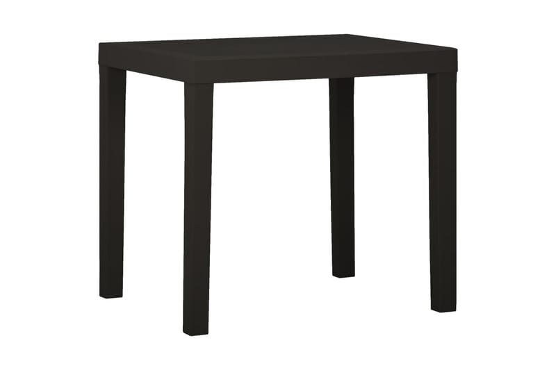 Hagebord antrasitt 79x65x72 cm plast - Antrasittgrå - Hagemøbler - Solbeskyttelse - Markiser - Balkongmarkise