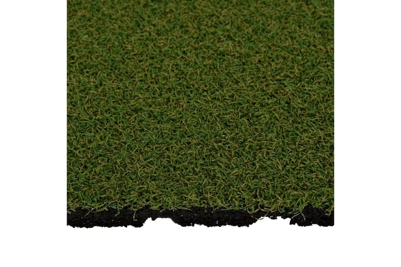 Kunstige gressmatter 4 stk 50x50x2,5 cm gummi - Grønn - Balkongmarkise - Markiser - Terrassemarkise