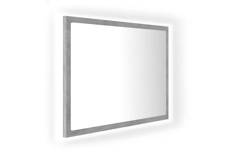 LED Baderomsspeil 60x8,5x37 cm sponplate betonggrå - Grå - Balkongmarkise - Markiser - Terrassemarkise