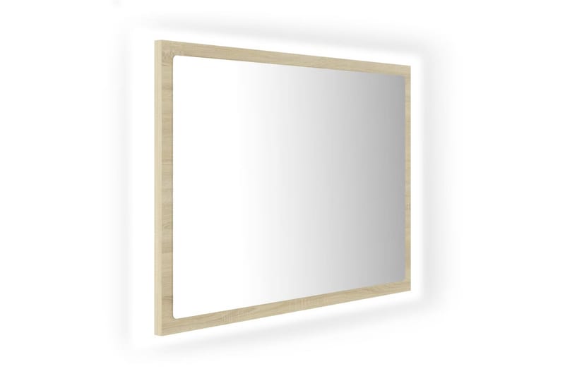 LED Baderomsspeil 60x8,5x37 cm sponplate sonoma eik - Brun - Hagemøbler - Solbeskyttelse - Markiser - Balkongmarkise