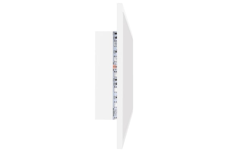 LED Baderomsspeil 90x8,5x37 cm sponplate hvit - Hvit - Balkongmarkise - Markiser - Terrassemarkise