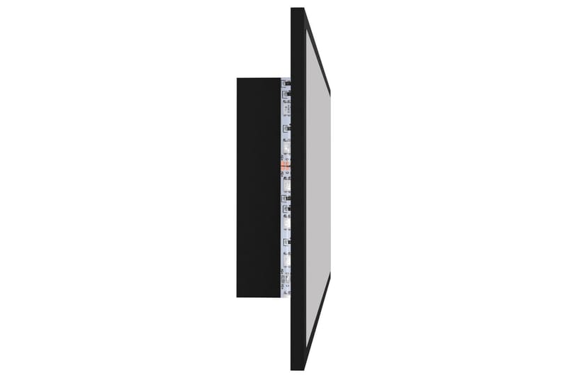 LED Baderomsspeil 90x8,5x37 cm sponplate svart - Svart - Terrassemarkise - Markiser - Balkongmarkise