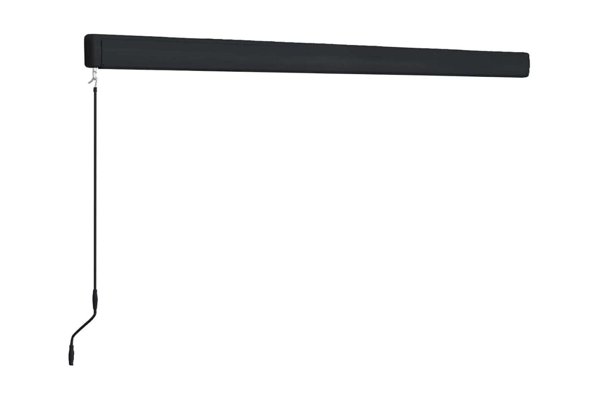Manuell kassettmarkise 350x250 cm blå og hvit - Blå - Hagemøbler - Solbeskyttelse - Markiser - Balkongmarkise