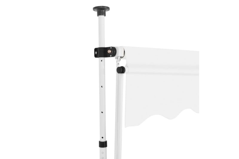 Manuell uttrekkbar markise 150 cm kremhvit - Hagemøbler - Solbeskyttelse - Markiser - Vindusmarkise