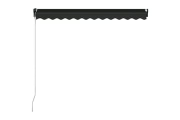 Manuell uttrekkbar markise 350x250 cm antrasitt - Hagemøbler - Solbeskyttelse - Markiser - Balkongmarkise
