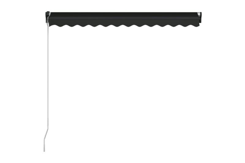 Manuell uttrekkbar markise 350x250 cm antrasitt - Hagemøbler - Solbeskyttelse - Markiser - Balkongmarkise