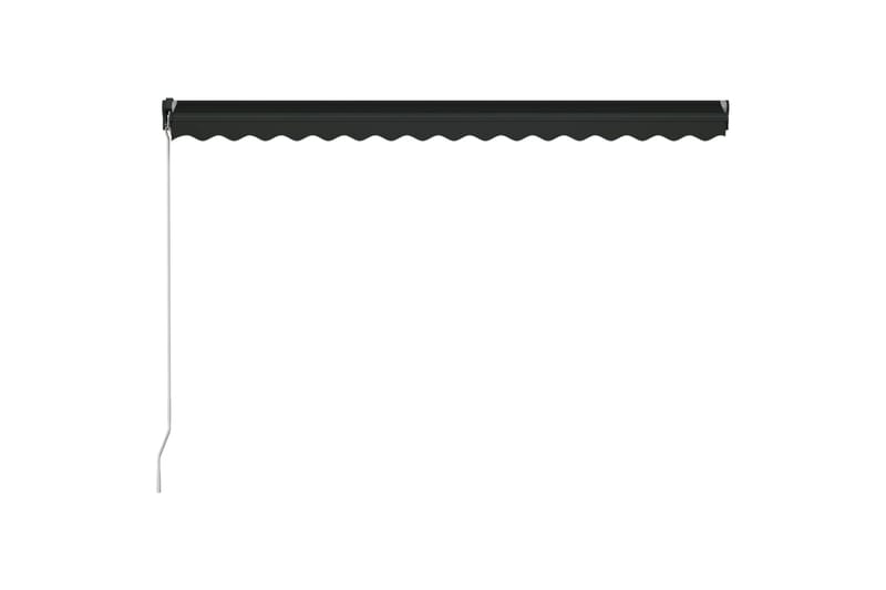 Manuell uttrekkbar markise 400x300 cm antrasitt - Grå - Terrassemarkise - Markiser - Balkongmarkise