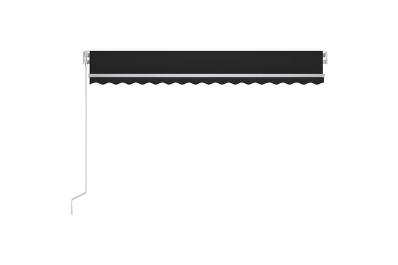 Manuell uttrekkbar markise 400x350 cm antrasitt - Antrasittgrå - Balkongmarkise - Markiser - Terrassemarkise