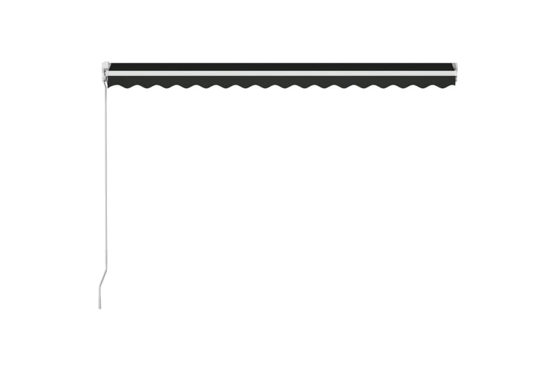 Manuell uttrekkbar markise 450x300 cm antrasitt - Balkongmarkise - Markiser - Terrassemarkise