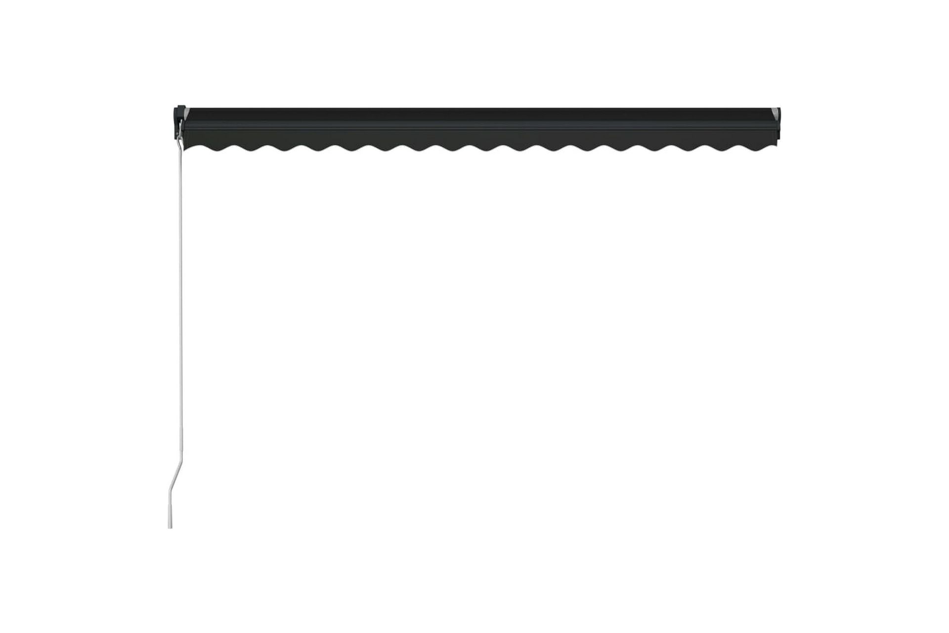 Manuell uttrekkbar markise 450x300 cm antrasitt - Hagemøbler - Solbeskyttelse - Markiser - Balkongmarkise