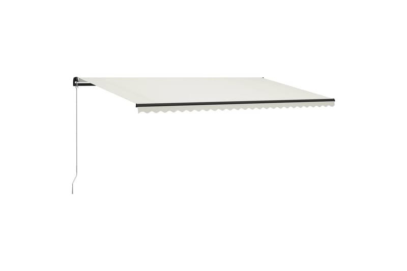 Manuell uttrekkbar markise 600x300 cm kremhvit - Hagemøbler - Solbeskyttelse - Markiser - Vindusmarkise