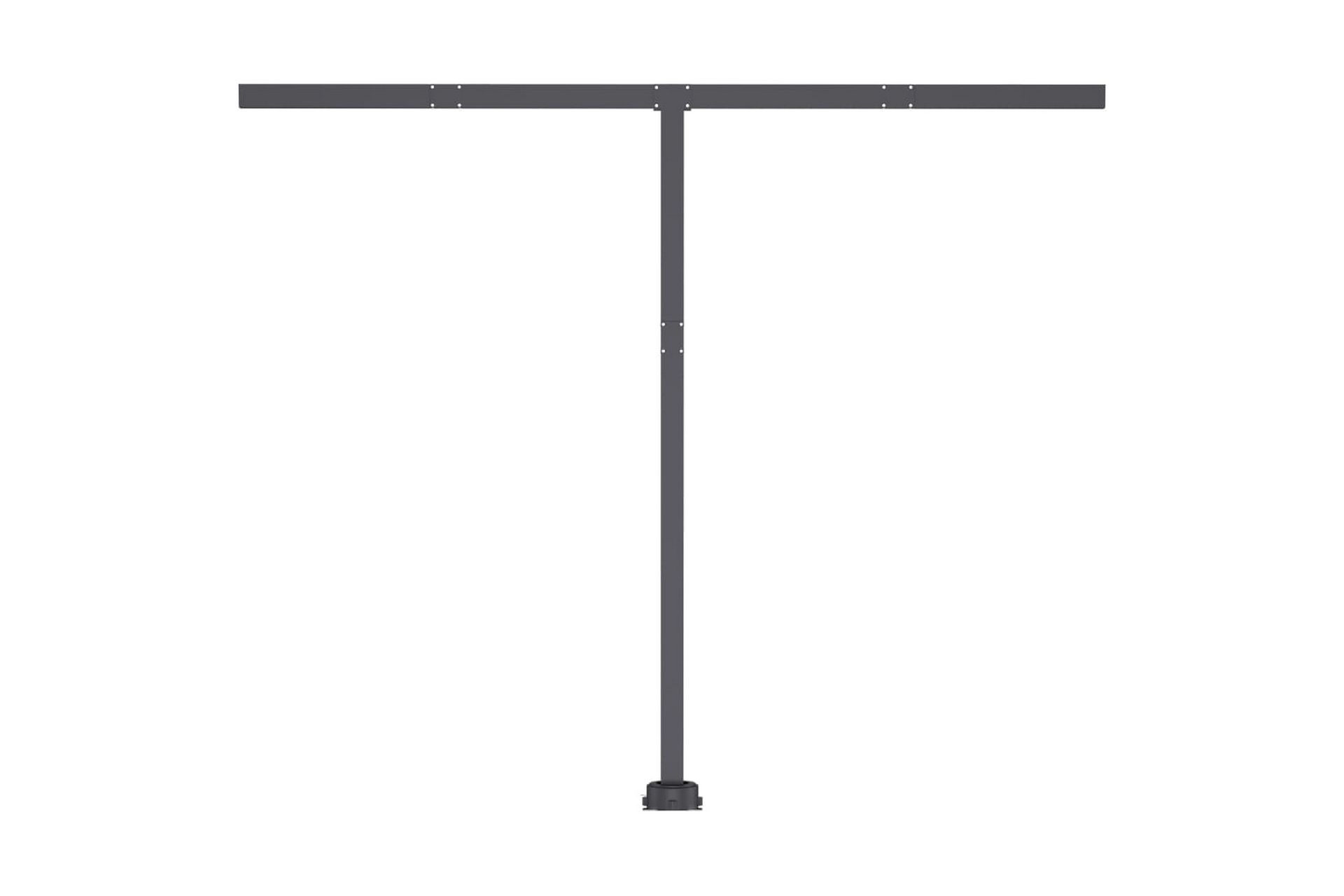 Manuell uttrekkbar markise med LED 300x250 cm antrasitt - Antrasittgrå - Hagemøbler - Solbeskyttelse - Markiser - Balkongmarkise