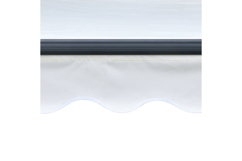 Manuell uttrekkbar markise med LED 300x250 cm kremhvit - Vindusmarkise - Markiser