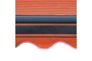 Manuell uttrekkbar markise med LED 300x250 cm oransje & brun - Hagemøbler - Solbeskyttelse - Markiser - Vindusmarkise
