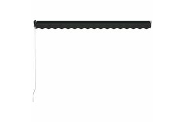 Manuell uttrekkbar markise med LED 450x300 cm antrasitt - Hagemøbler - Solbeskyttelse - Markiser - Balkongmarkise