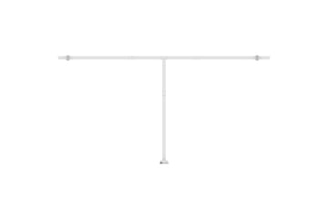 Manuell uttrekkbar markise med LED 600x300 cm kremhvit - Krem - Hagemøbler - Solbeskyttelse - Markiser - Balkongmarkise