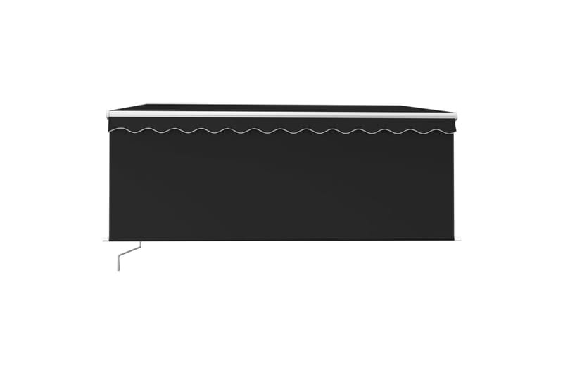 Manuell uttrekkbar markise med rullegardin 3x2,5 m - Antrasittgrå - Vindusmarkise - Markiser