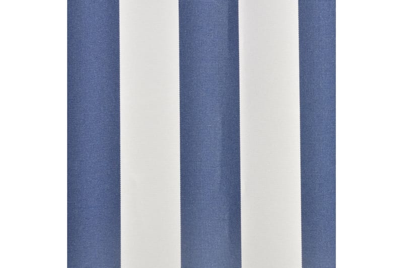 Markiseduk blå og hvit 3 x 2,5 m (ramme ikke inkludert) - Markiser - Markisevev & markisestoff