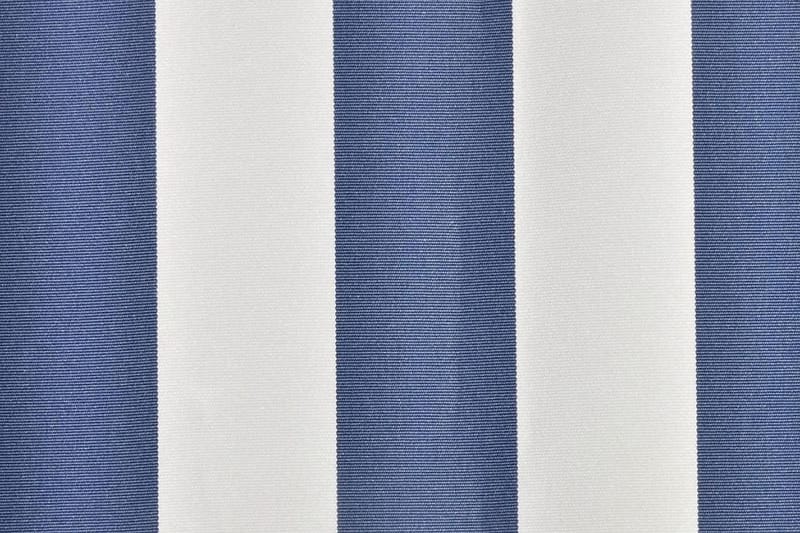 Markiseduk blå og hvit 6 x 3 m (ramme ikke inkludert) - Markiser - Markisevev & markisestoff