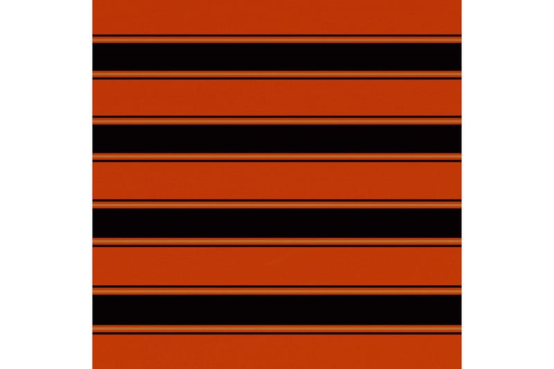 Markiseduk oransje og brun 300x250 cm - Hagemøbler - Solbeskyttelse - Markiser - Vindusmarkise
