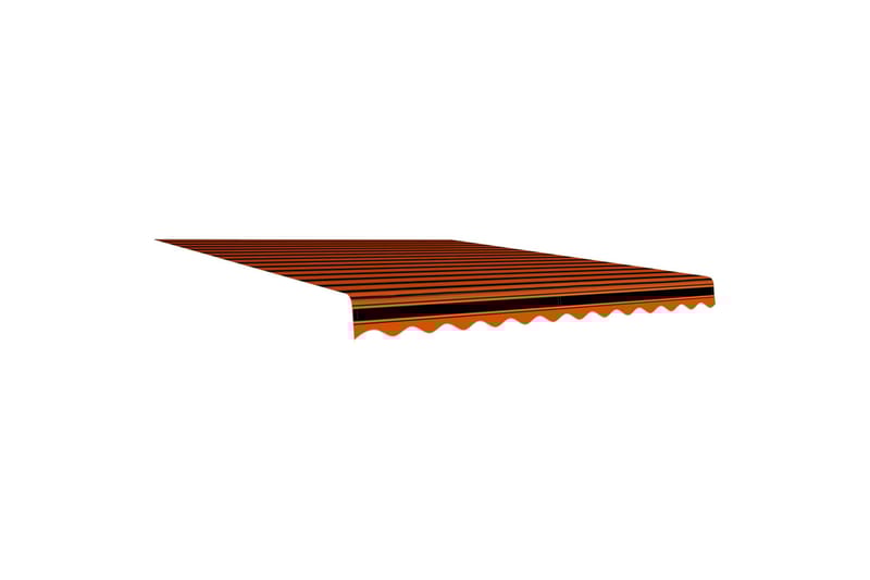 Markiseduk oransje og brun 300x250 cm - Hagemøbler - Solbeskyttelse - Markiser - Vindusmarkise