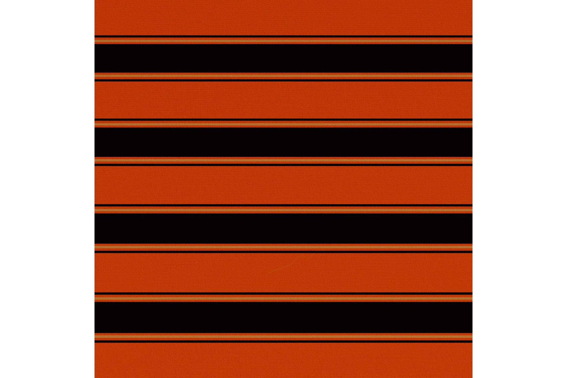 Markiseduk oransje og brun 500x300 cm - Hagemøbler - Solbeskyttelse - Markiser