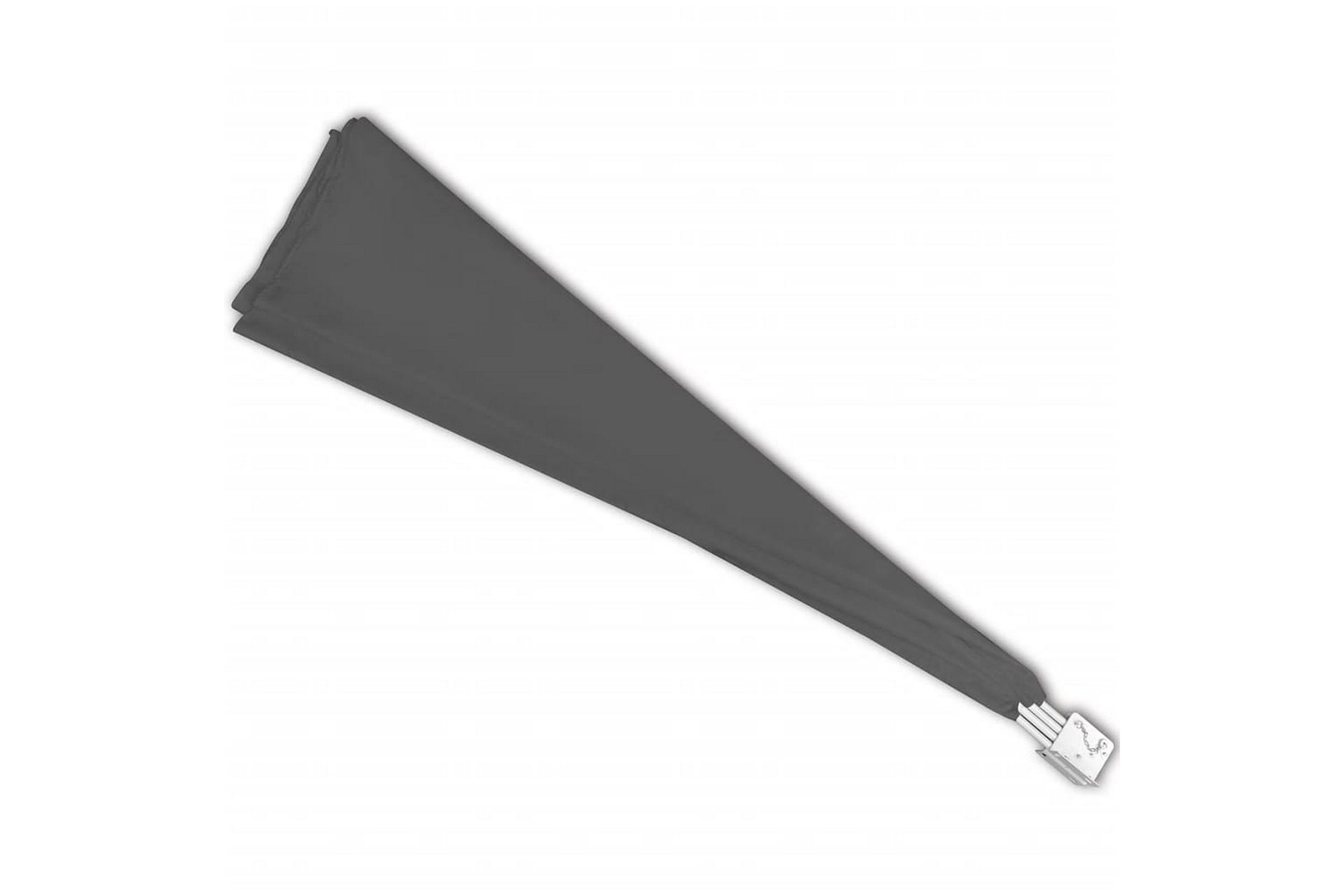 Sammenleggbar sidemarkise for balkong grå 140x140 cm - Hagemøbler - Solbeskyttelse - Markiser - Balkongmarkise
