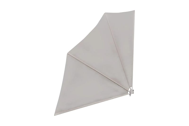 Sammenleggbar sidemarkise for balkong krem 140x140 cm - Hagemøbler - Solbeskyttelse - Markiser - Balkongmarkise