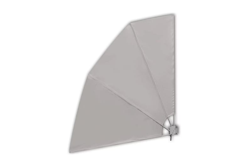 Sammenleggbar sidemarkise for balkong krem 210x210 cm - Hagemøbler - Solbeskyttelse - Markiser - Balkongmarkise